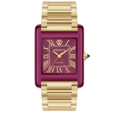 Часы WatchPeople Gold Deep Burgundy