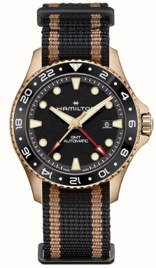 Часы Hamilton Khaki Navy Scuba Automatic GMT 43mm H82565930